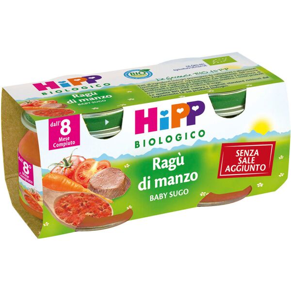 hipp italia srl hipp bio sugh.ragu/manzo 2x80g