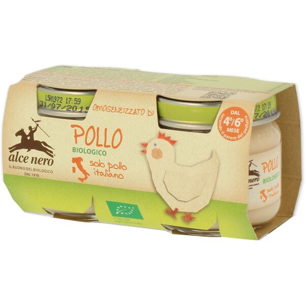 alce nero spa alce omo pollo bio 2x80g