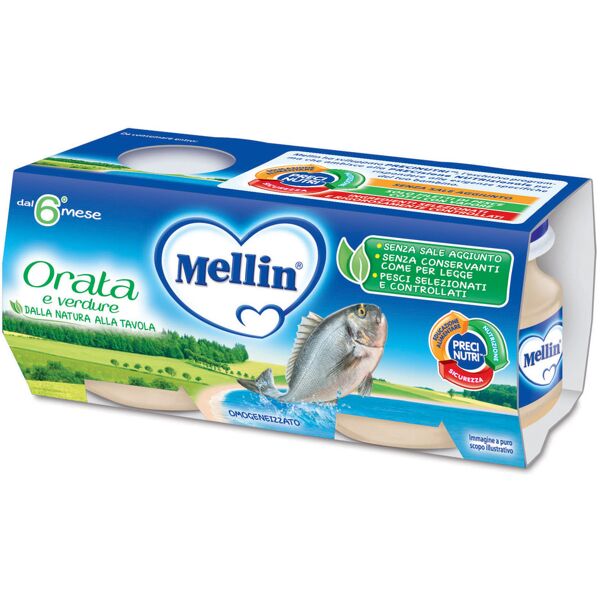 danone nutricia spa soc.ben. omogeneizzato mellin orata 2x80g