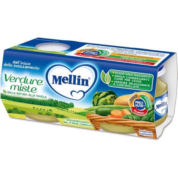 omogeneizzato mellin verdure miste 2x80g