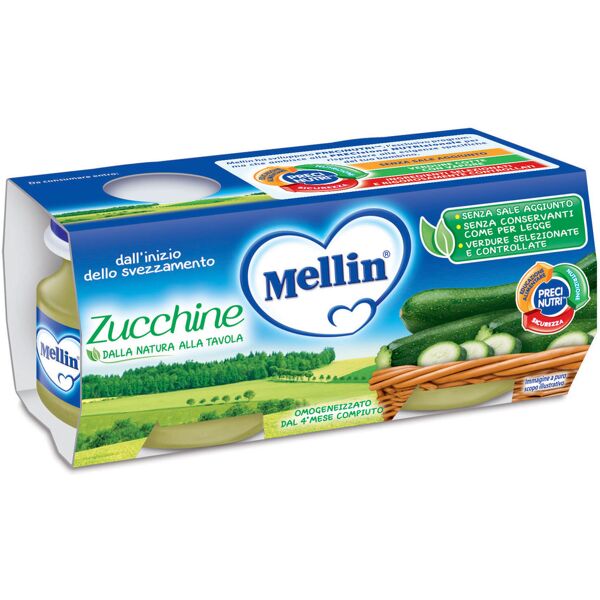 omogeneizzato mellin zucchine 2x80g