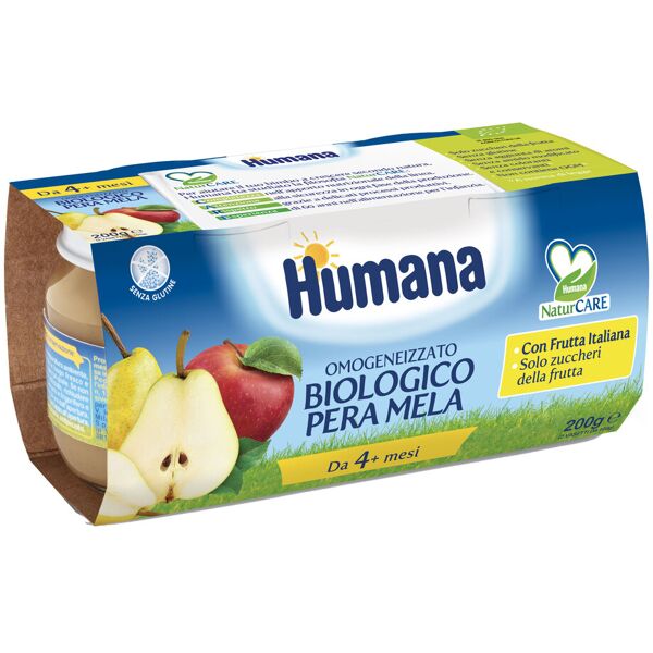 humana italia spa omo humana mela-pera 2x100g