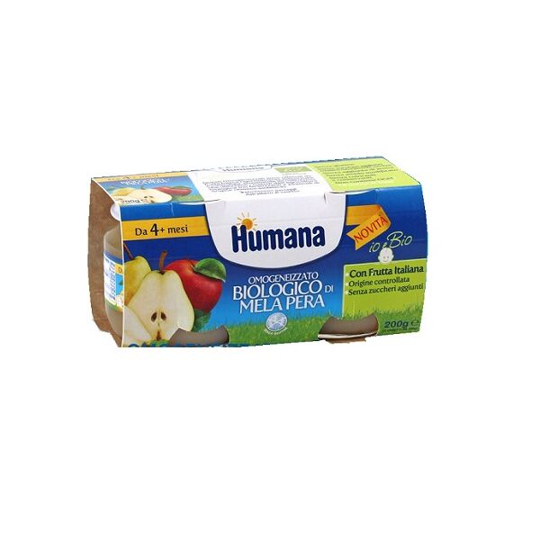 humana italia spa omo humana mela-pera 2x100g