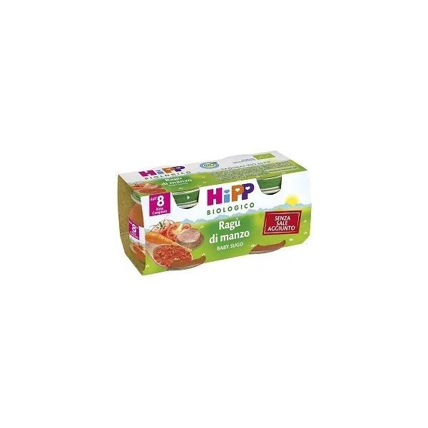 hipp biologico baby sugo ragù di manzo 2x80 g