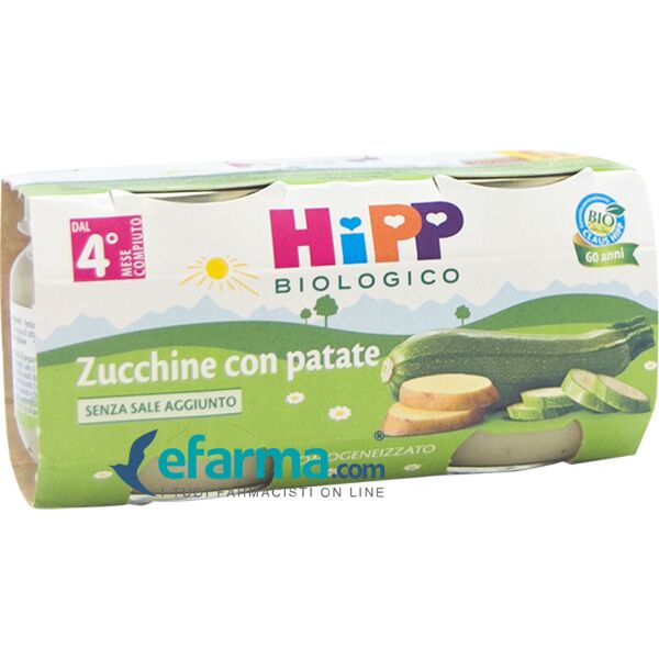 hipp biologico omogeneizzato zucchiene e patate 2x80g