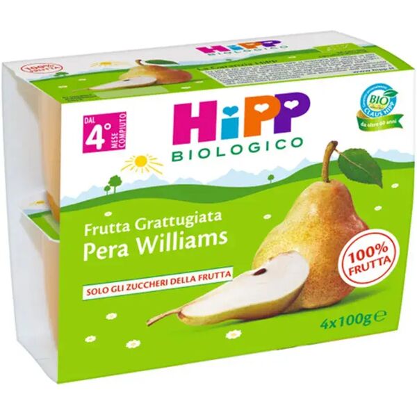 hipp biologico merenda pera 4x100 g