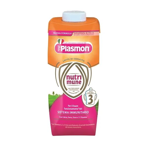 plasmon latti di crescita nutrimune stage 3 liquido 2x500 ml