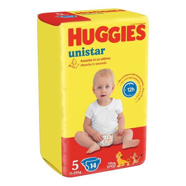 kimberly clark italia huggies unistar base taglia 5 14 pezzi