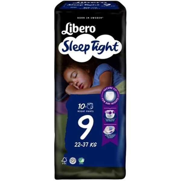 libero sleeptight 9 confezione da 10 pannolini notte a mutandina