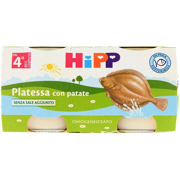 hipp platessa con patate 2 vasetti da 80 grammi