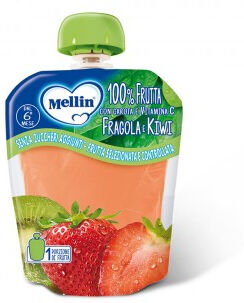 Mellin Pouch Fragola Kiwi 90g