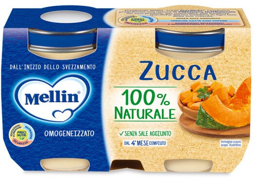 Danone Nutricia Spa Soc.Ben. Omogeneizzato Mellin Zucca 2x125g