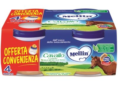 Danone Nutricia Spa Soc.Ben. Omogeneizzato Mellin Cavallo 4x 80g