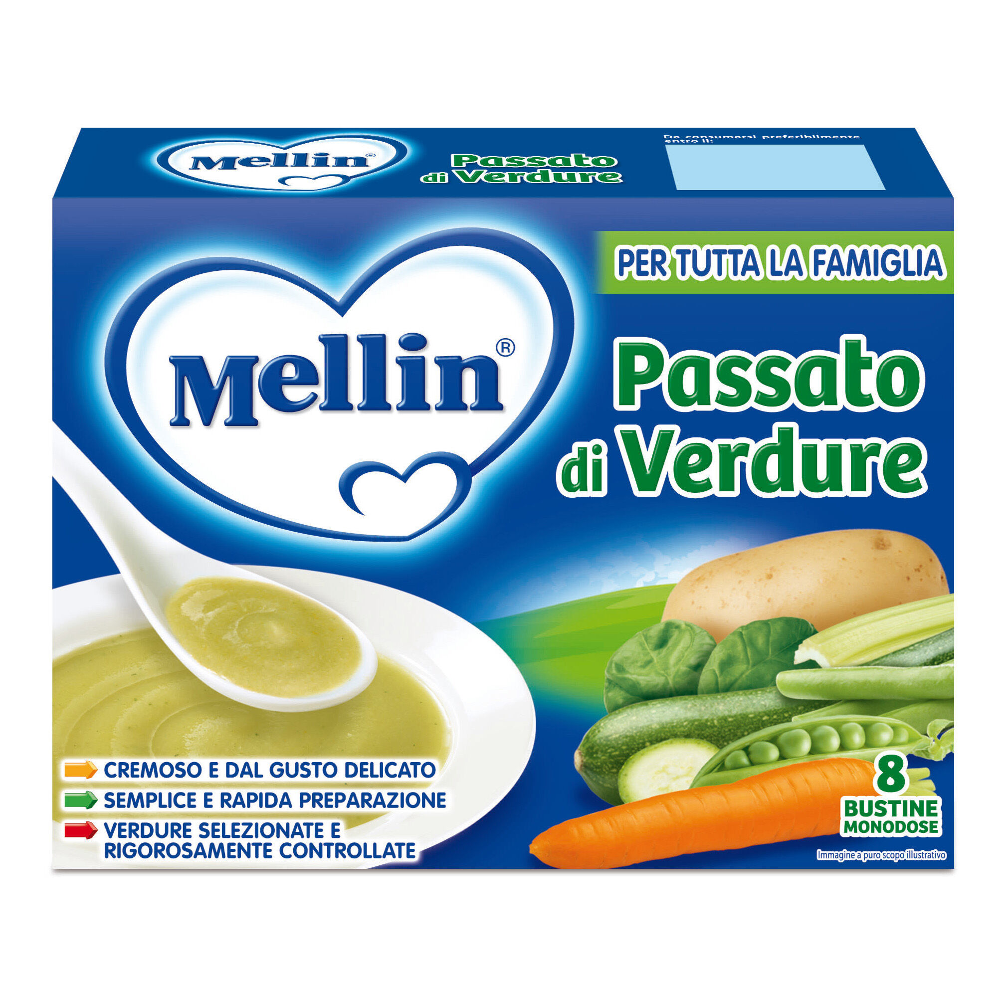 Mellin Passato Verdure 8 Buste