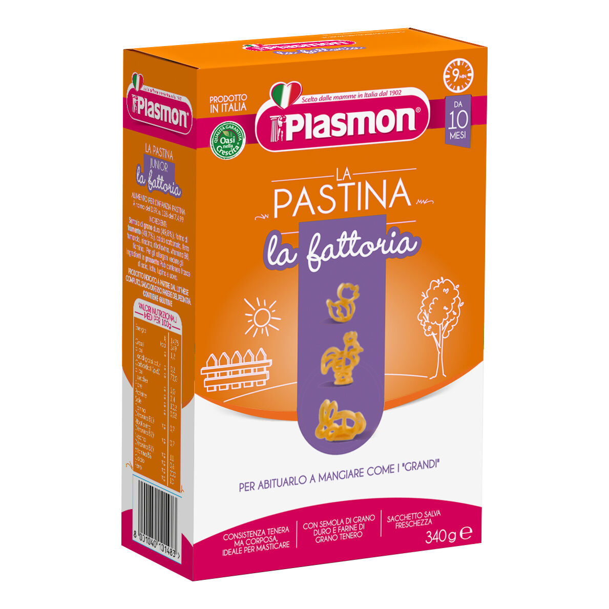 Plasmon (Heinz Italia Spa) Plasmon Past.La Fattoria 340g