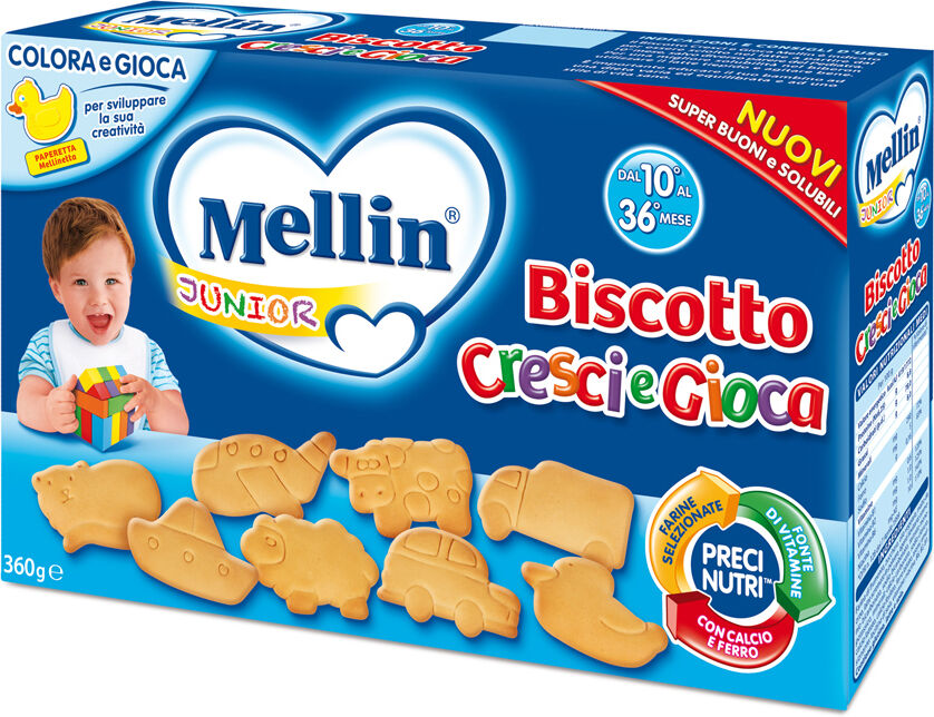 Danone Nutricia Spa Soc.Ben. Mellin Biscotto Cresci&gioca 360g