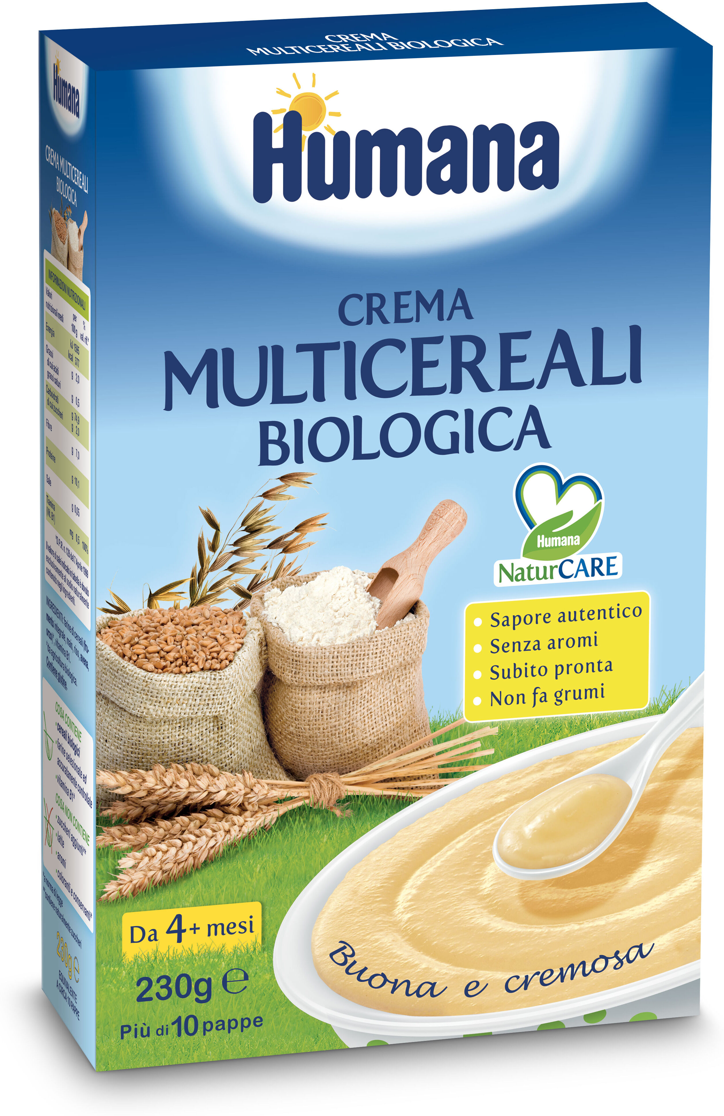 Humana Crema M-Cereali Bio230g