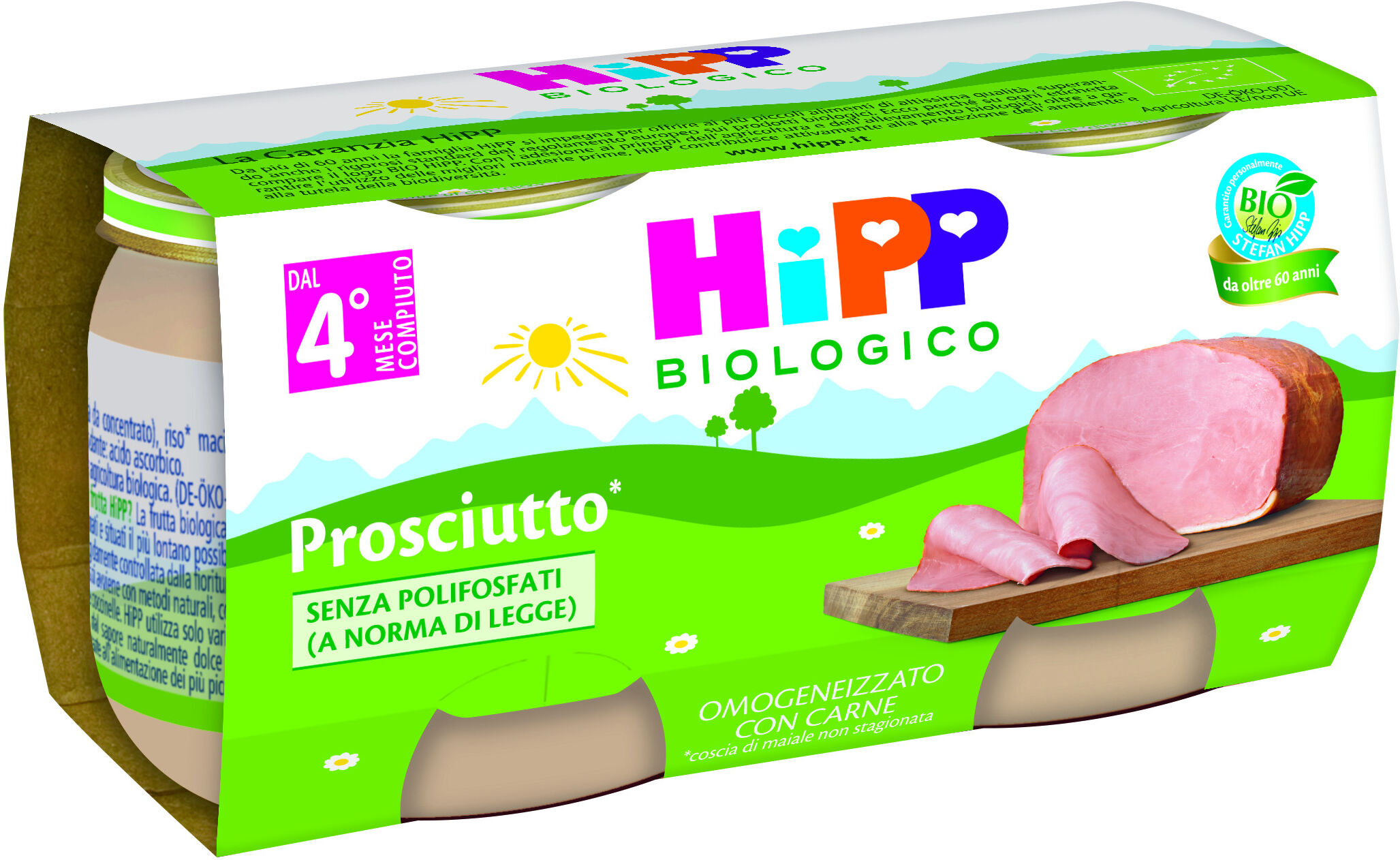 Hipp Italia Srl Omo Hipp Bio Prosc.Cotto 2x80g