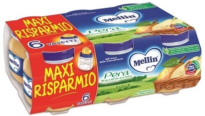 Mellin Omogeneizzato Pera 100 G 6 Pezzi