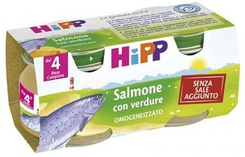 Hipp Italia Srl Hipp Omogeneizzato Salmone Con Verdure 2x80 G