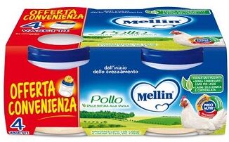 Mellin Spa Mellin Omogeneizzato Pollo 4x80 G