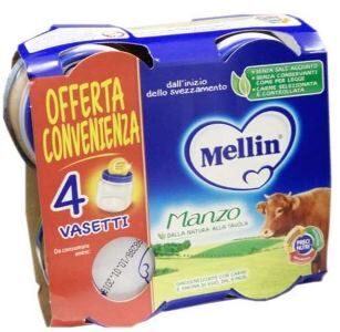 Mellin Spa Mellin Omogeneizzato Manzo 4x80 G