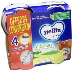 Mellin Omogeneizzato Manzo 4x80 G