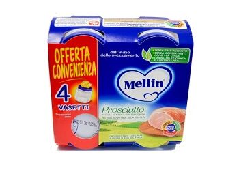 Mellin Omogeneizzato Prosciutto 4 X 80g