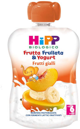 Hipp Bio Frutta Frullata & Yogurt Frutti Gialli 90 G