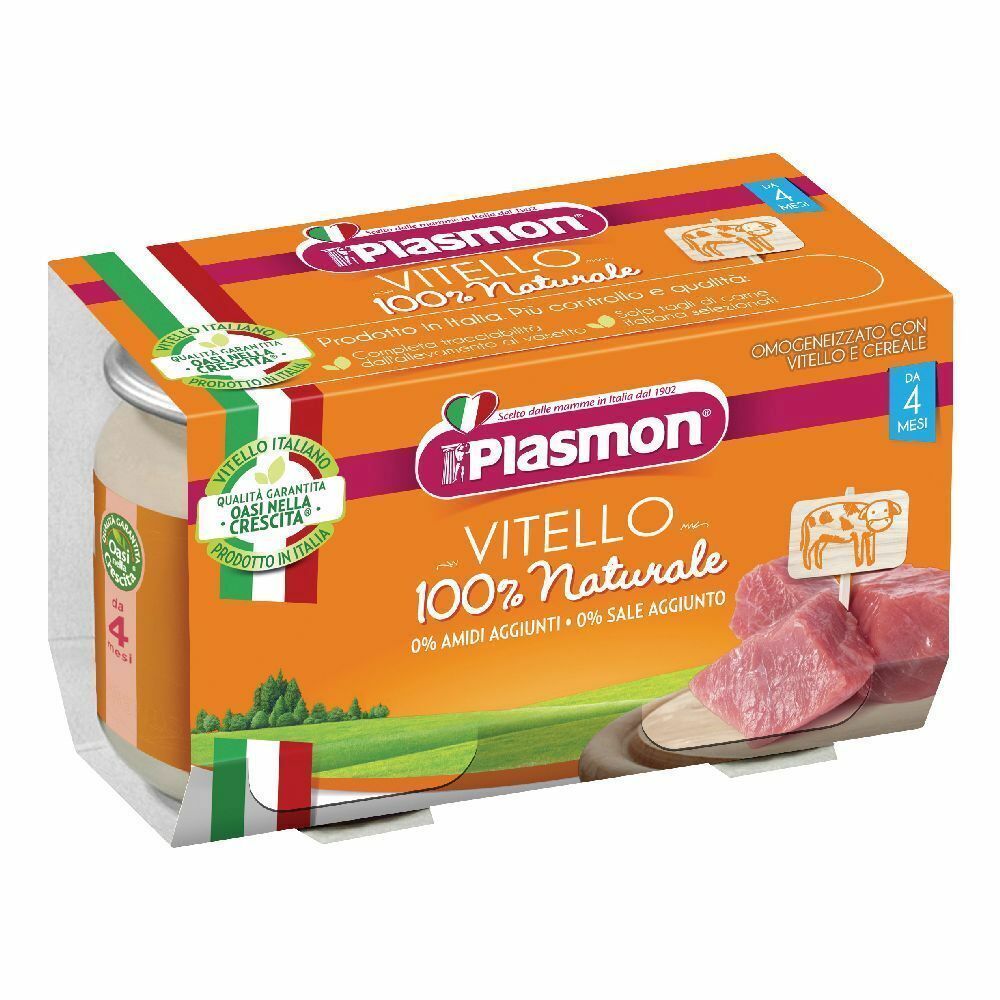 Plasmon Omogeneizzato Vitello 2 Vasetti Da 120 G