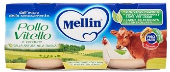 Mellin OMOGENEIZZATO Di Pollo Vitello E Verdure 2 X 80 G