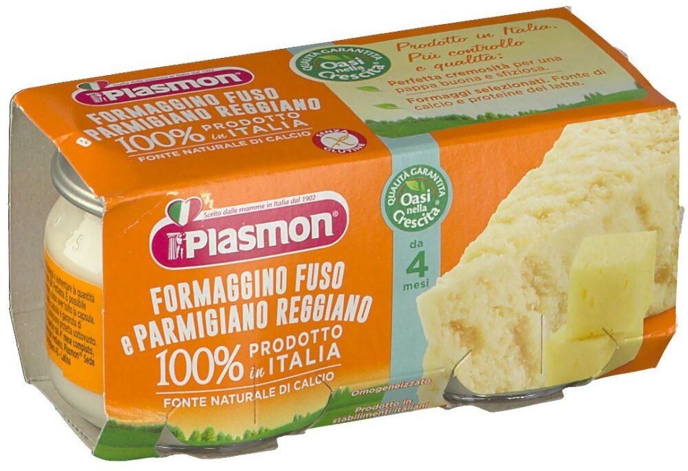 Plasmon Omogeneizzato Formaggino e Parmigiano 2 X 80 g