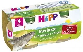 Hipp Biologico Omogeneizzato Merluzzo 2 X 80 G