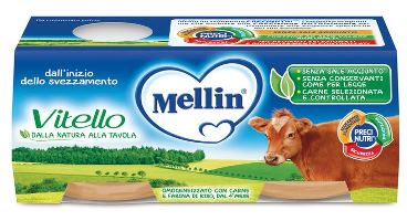 Mellin OMOGENEIZZATO Di Vitello 2 X 80 G