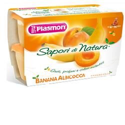 Plasmon Omogeneizzati Di Frutta Sapori Di Natura All'Albicocca E Banana 4x100 g