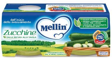 Mellin OMOGENEIZZATO Di Zucchine 2 X 80 G