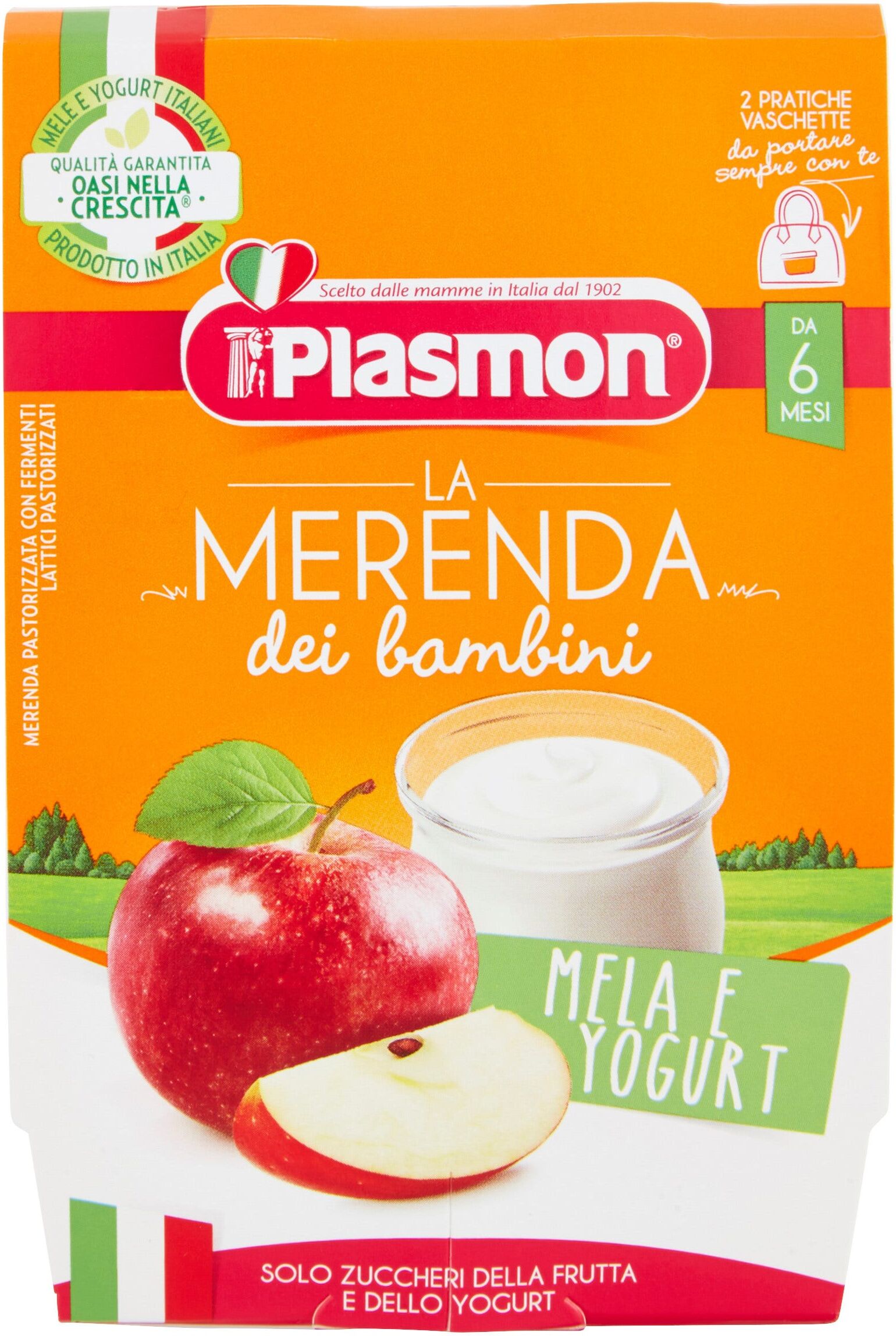 Plasmon La Merenda Bambini Mela Yogurt As