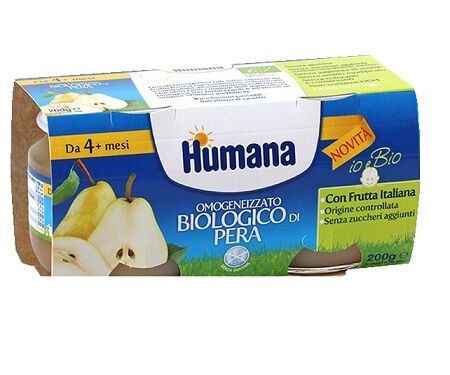 Humana Omogeneizzato Pera Bio 2X100 g