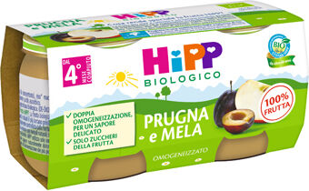 Hipp Bio Omogeneizzato Prugna E Mela 2X80 G