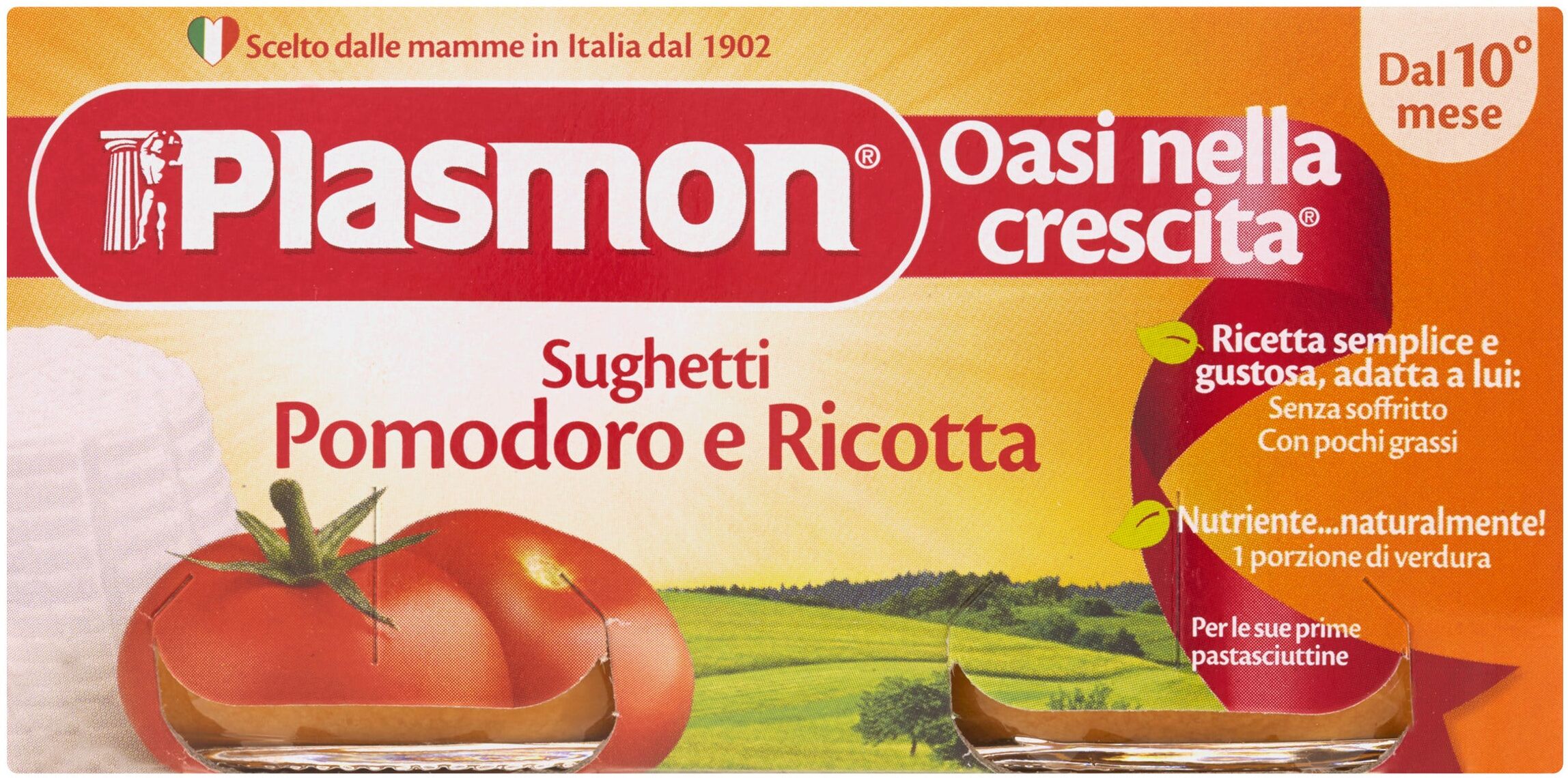 Plasmon I Sughetti Pomodoro e Ricotta 2x80 g