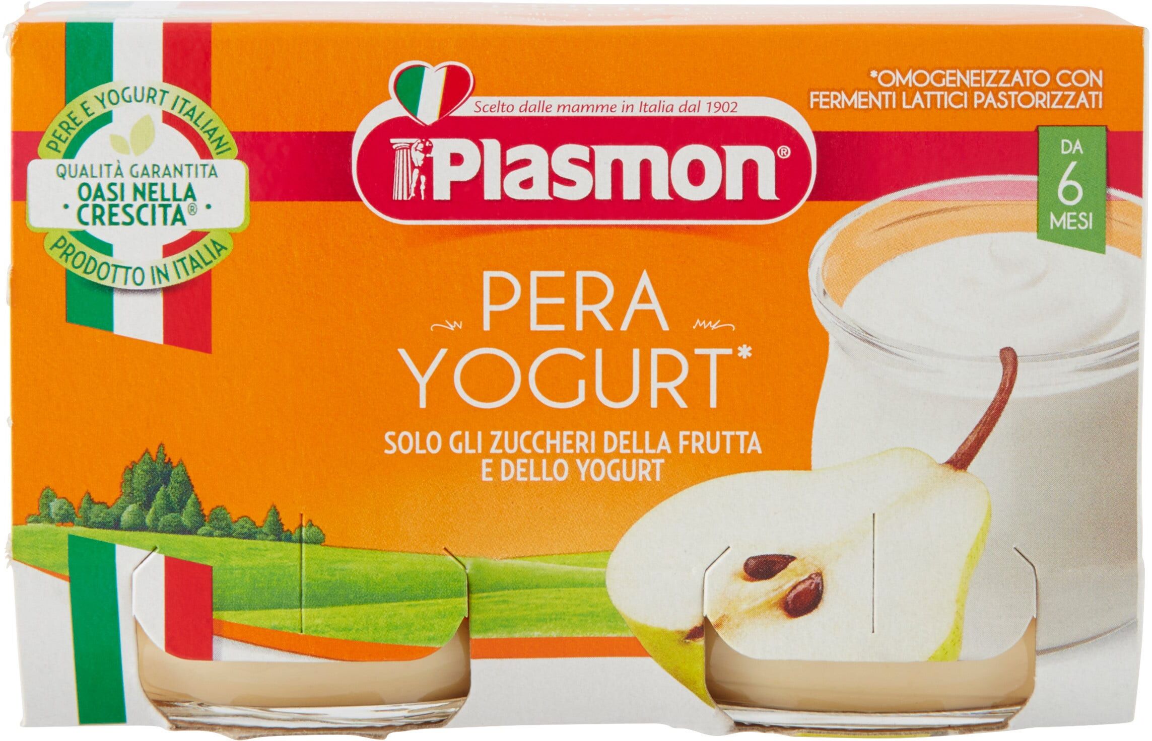 Plasmon Omogeneizzato Yogurt/Pera 120 gx2 Pezzi