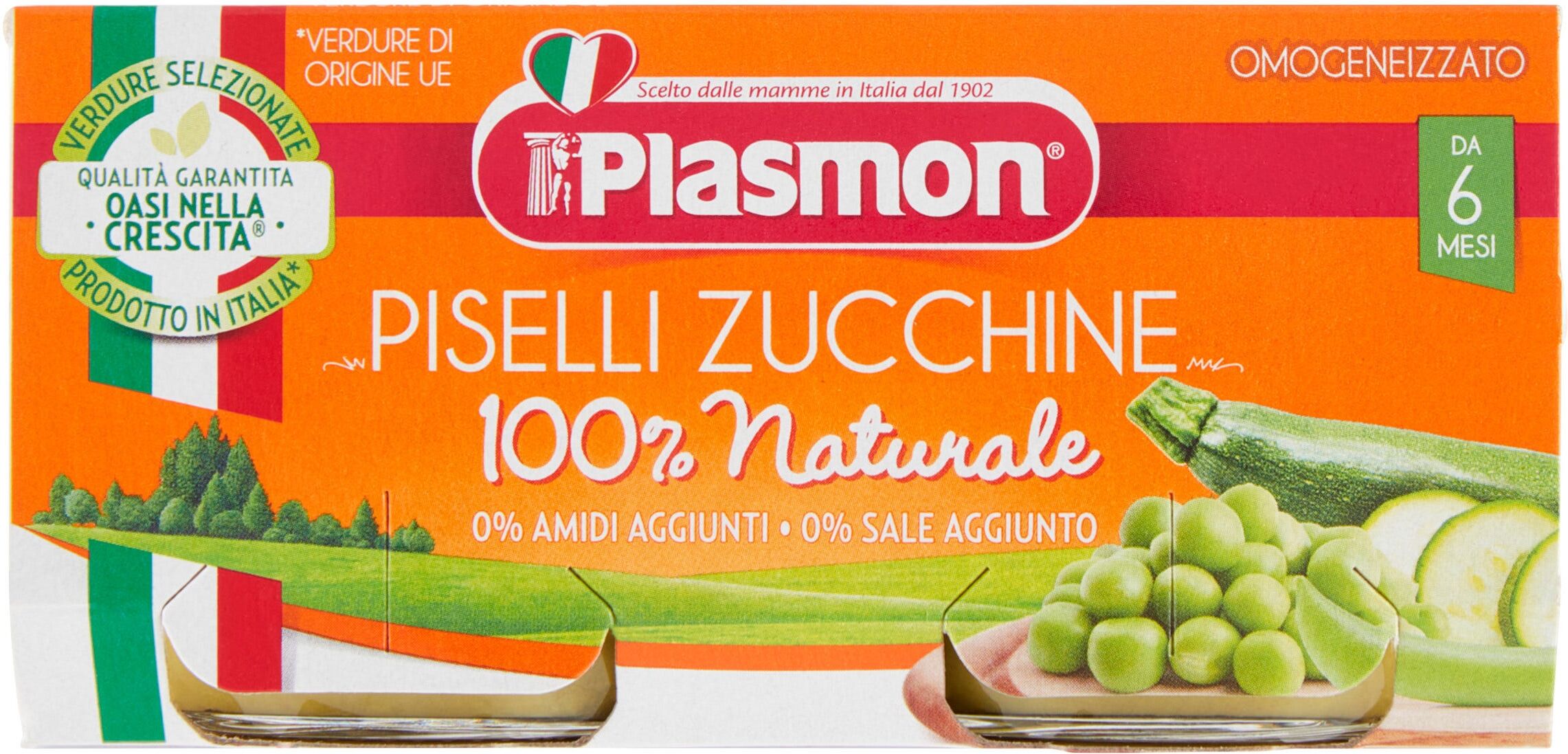 Plasmon Omogeneizzato Piselli Zucchine 80 gx2P