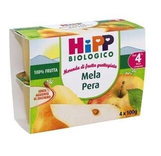 Hipp Bio Frutta Grattuggiata 4 X 100 G
