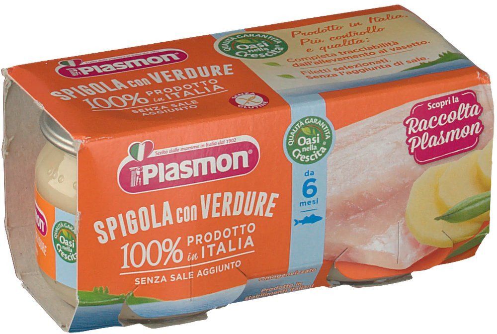 Plasmon Omogeneizzato Spigola/Branzino 80 gx2P