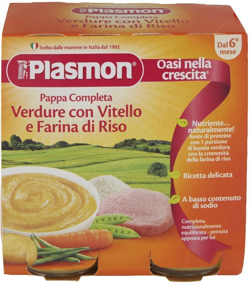 Plasmon La Pappa Completa Vitello E Verdure 2 X 190 g