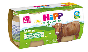 Hipp Biologico Omogeneizzato Manzo 2X80 G