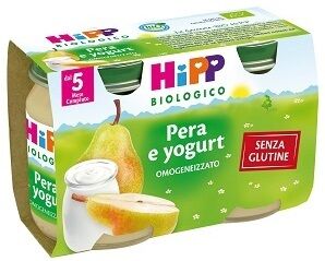 Hipp Biologico Omogeneizzato Merenda Pera Yogurt 2x125 g