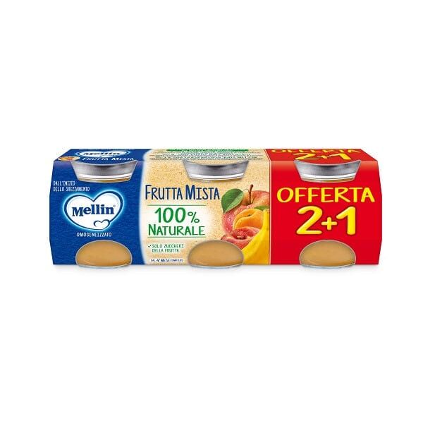 Mellin Omogeneizzato Frutta Mista 3 x 100 g