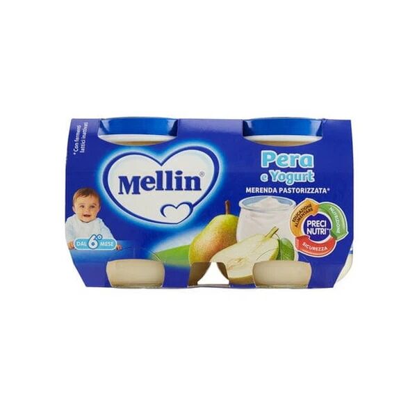 Mellin Merenda Yogurt E Pera 2x 120g