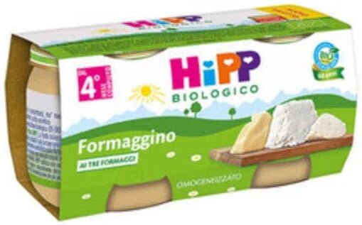 HIPP Bio Omogeneizzato Formaggino Ai Tre Formaggi 2x80g